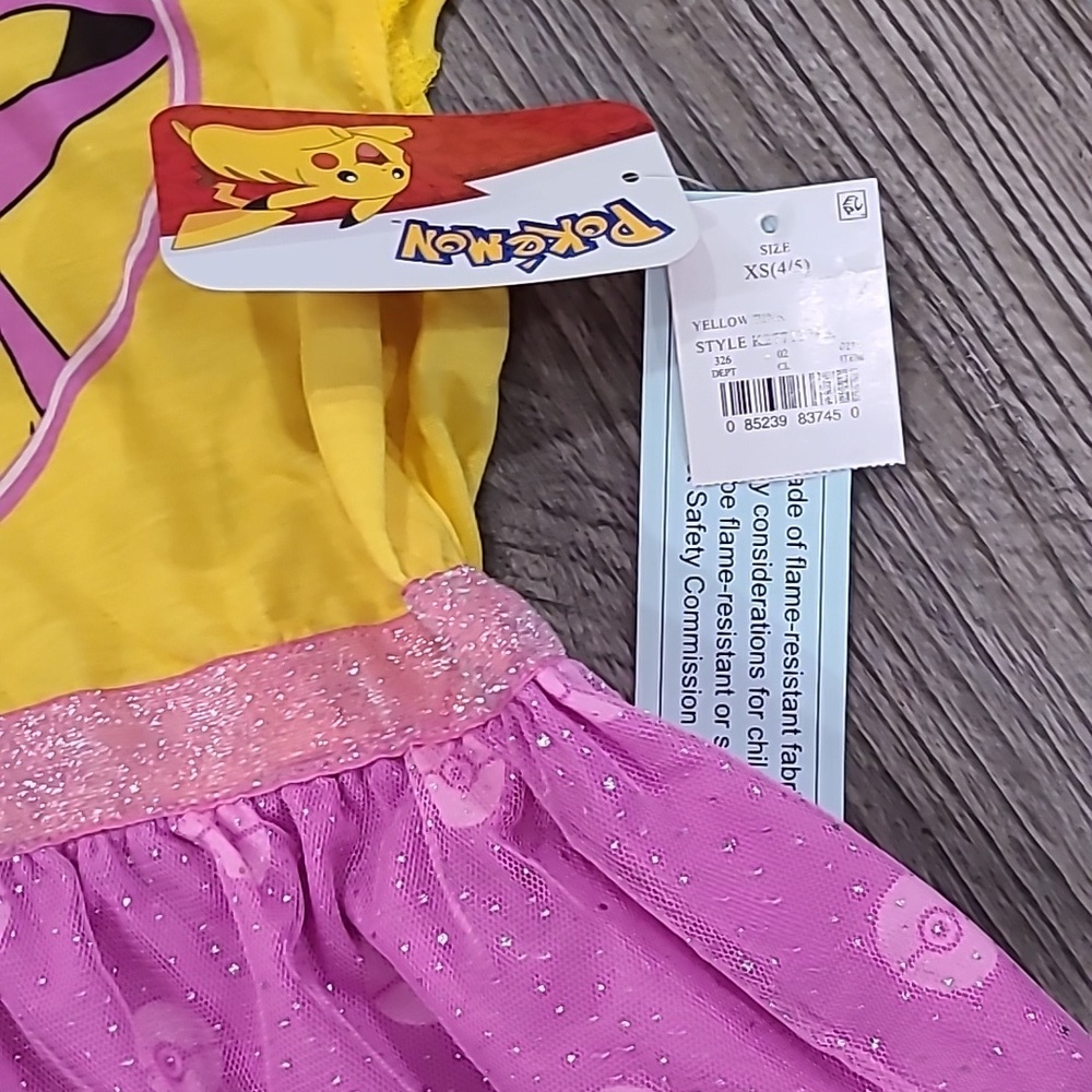 Yellow and Pink Pikachu Hooded Nighgown - Picture 5 of 7